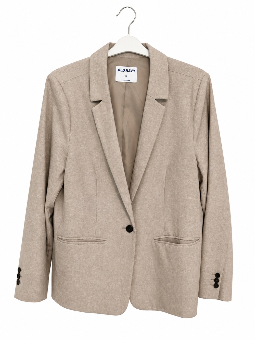 Old Navy Women's Tan Single-Button Blazer